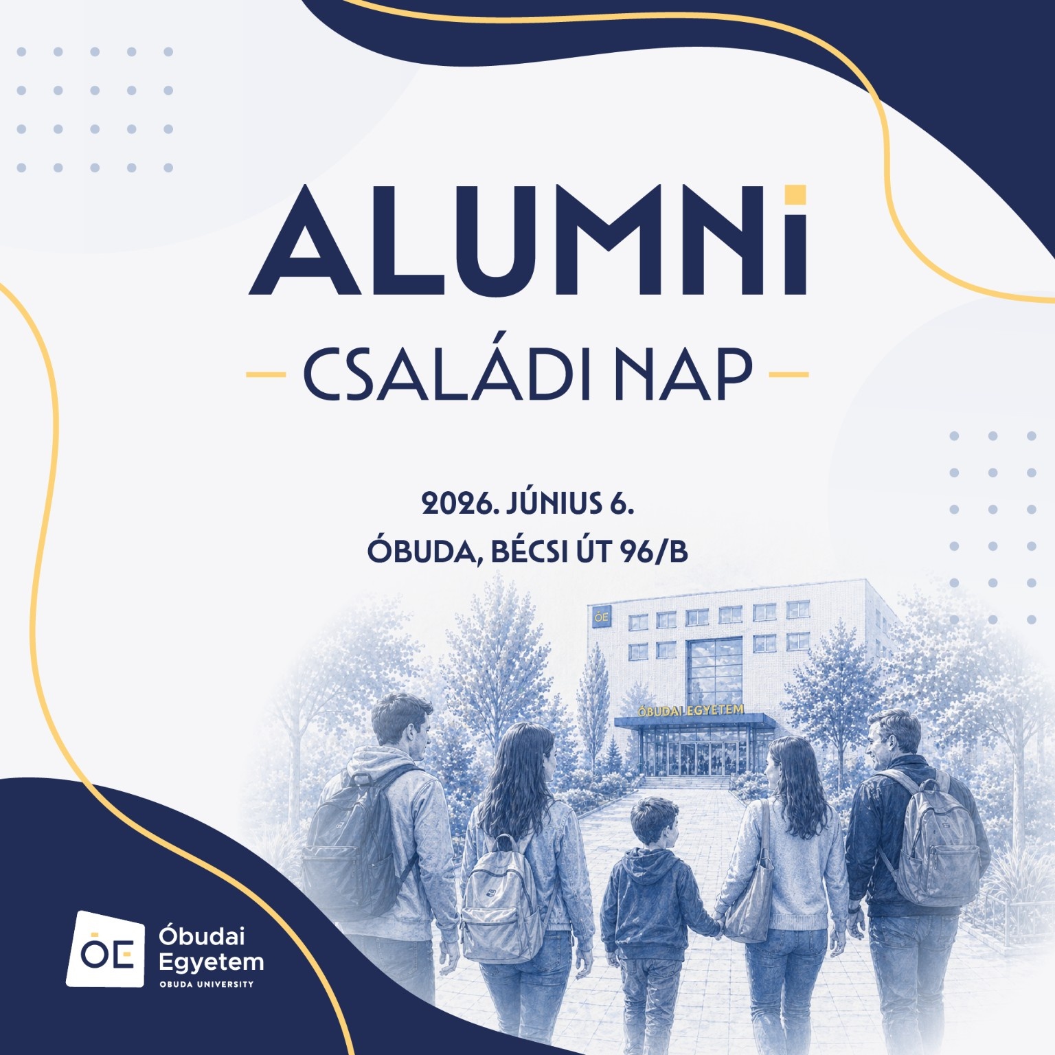 ÓE Alumni Családi Nap 2026 banner